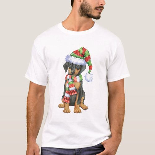 Happy Howliday Doberman T_Shirt