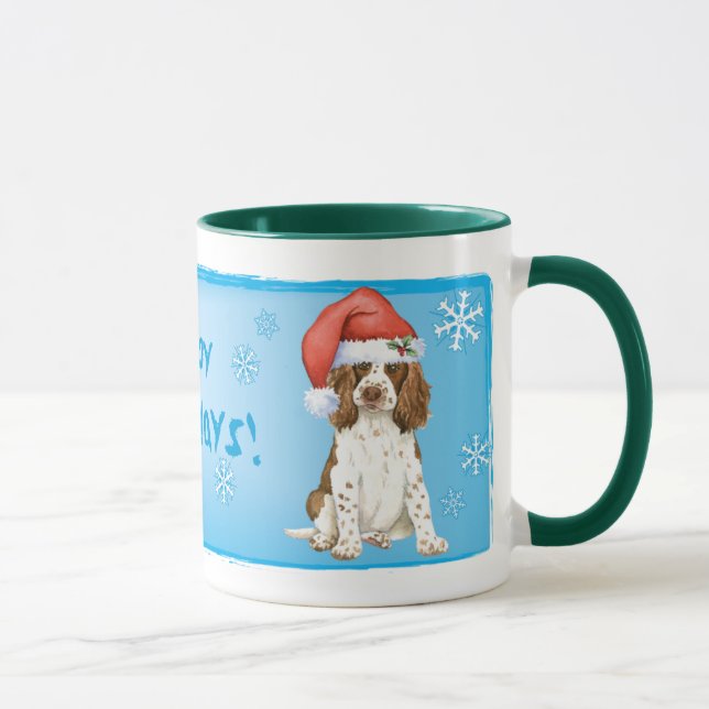 Happy Howliday English Springer Spaniel Mug (Right)