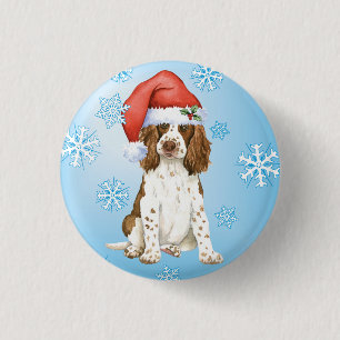 Happy Howliday English Springer Spaniel Pinback Button