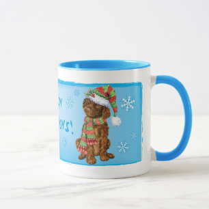 Happy Howliday Irish Water Spaniel Mug