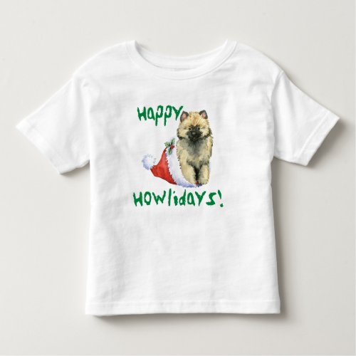 Happy Howliday Keeshond T_Shirt