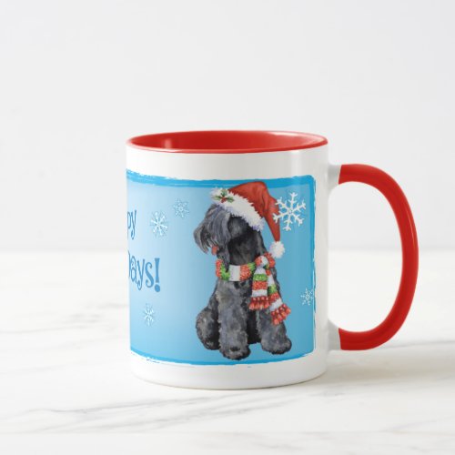Happy Howliday Kerry Blue Terrier Mug