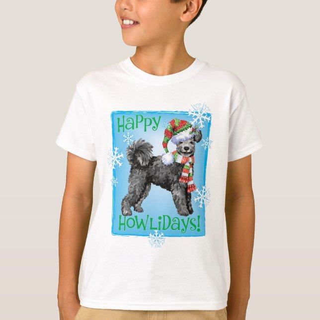 Happy Howliday Pumi T-Shirt (Front)