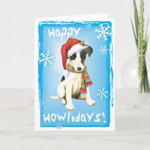 Happy Howliday Smooth Fox Terrier Holiday Card