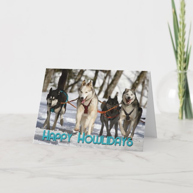 Happy Howlidays 2 - Add YOUR DOG PHOTO Card (Front)