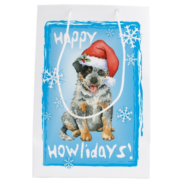 Happy Howlidays ACD Medium Gift Bag (Back)