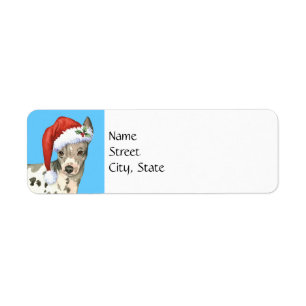 Happy Howlidays American Hairless Terrier Label