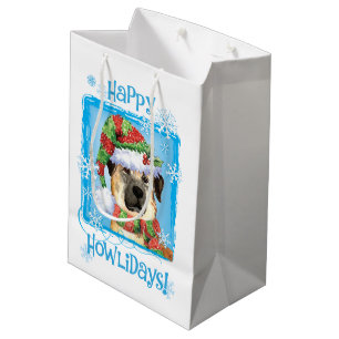 Happy Howlidays Anatolian Shepherd Medium Gift Bag