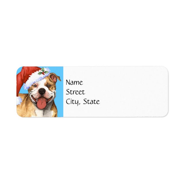 Happy Howlidays APBT Label (Front)