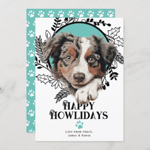 Happy Howlidays Australian Cattle Dog Christmas Holiday Card