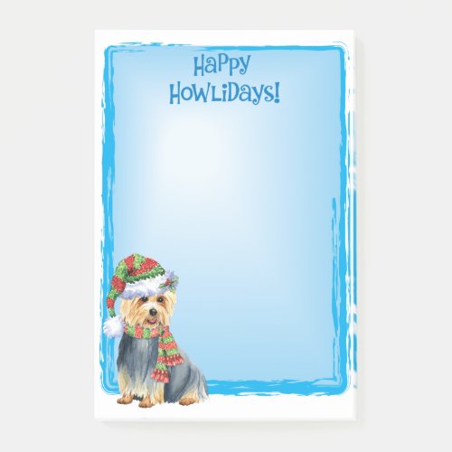 Happy Howlidays Australian Terrier Post_it Notes