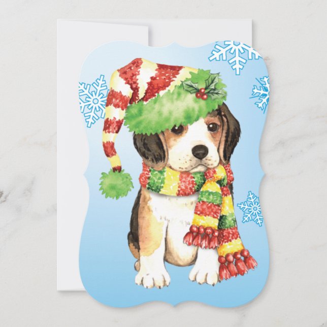 Happy Howlidays Beagle Holiday Card (Front)