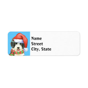 Happy Howlidays Beardie Label
