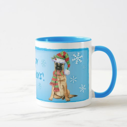 Happy Howlidays Belgian Malinois Mug