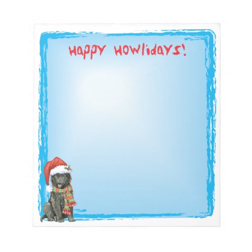 Happy Howlidays Belgian Sheepdog Notepad