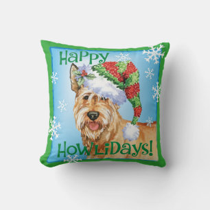 Happy Howlidays Berger Picard Throw Pillow