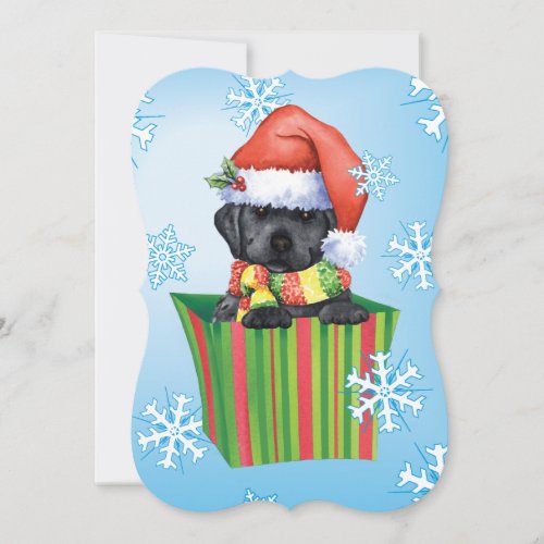 Happy Howlidays Black Lab Holiday Card