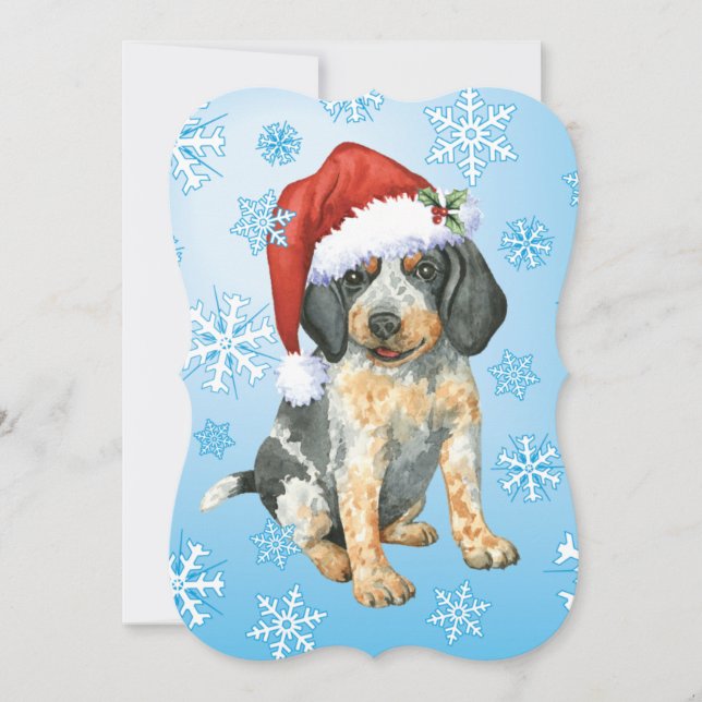 Happy Howlidays Bluetick Holiday Card (Front)