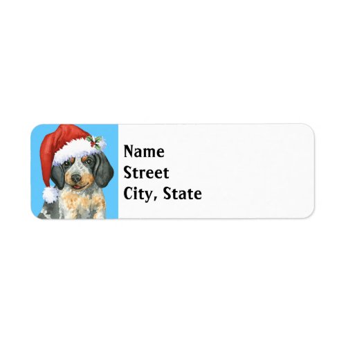 Happy Howlidays Bluetick Label