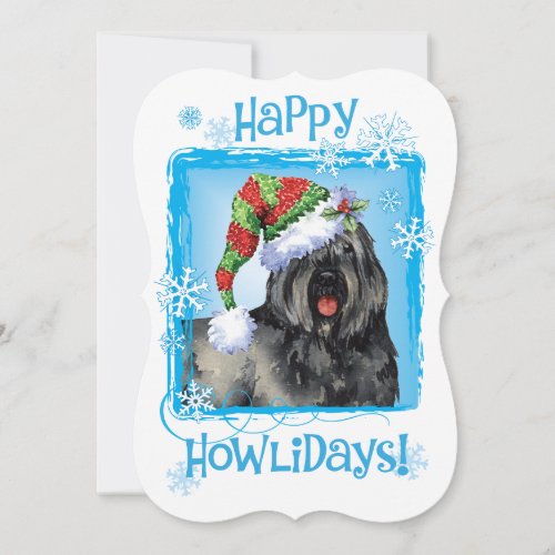 Happy Howlidays Bouvier Holiday Card