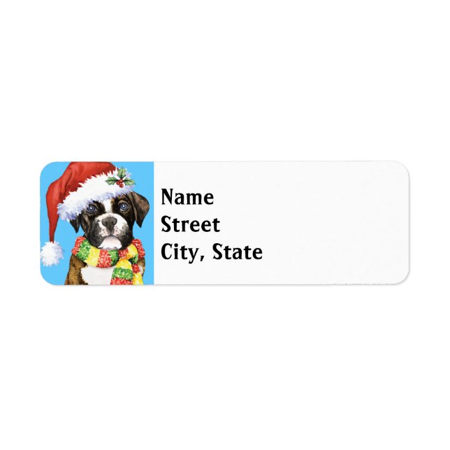 Happy Howlidays Boxer Label (Front)