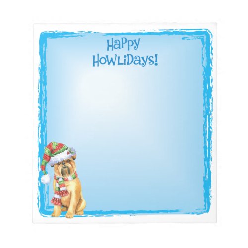 Happy Howlidays Brussels Griffon Notepad