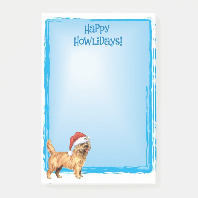 Happy Howlidays Cairn Terrier Post-it Notes (Front)