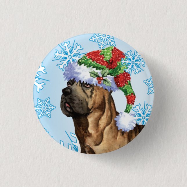 Happy Howlidays Cane Corso Button (Front)
