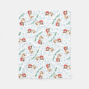 Happy Howlidays Chihuahua Fleece Blanket