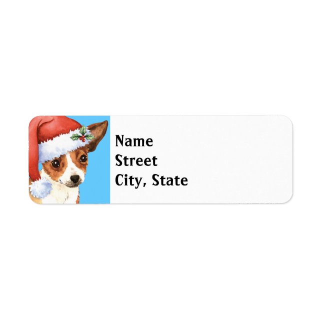 Happy Howlidays Chihuahua Label (Front)