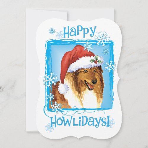 Happy Howlidays Collie Holiday Card