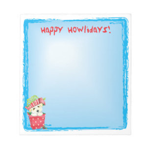 Happy Howlidays Coton Notepad