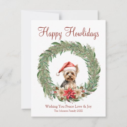 Happy Howlidays Cute Dog Holiday Card