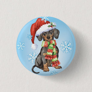Happy Howlidays Dachshund Button