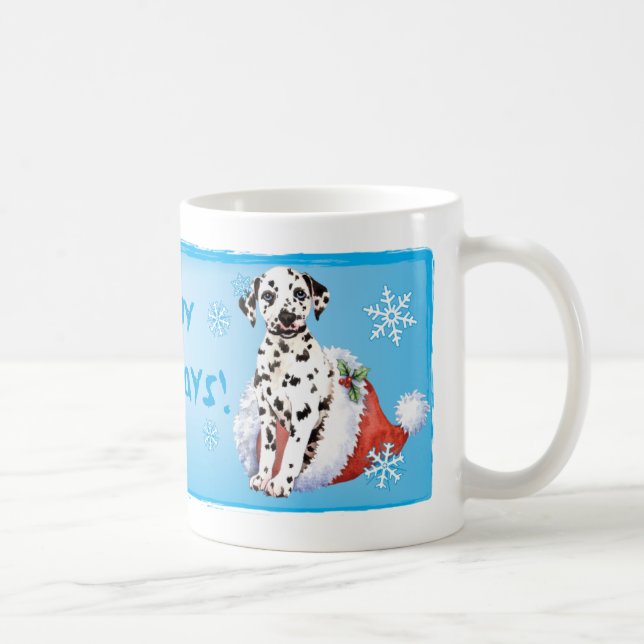 Happy Howlidays Dalmatian Coffee Mug (Right)