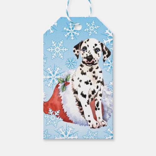 Happy Howlidays Dalmatian Gift Tags