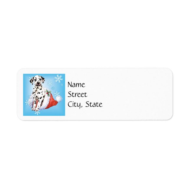 Happy Howlidays Dalmatian Label (Front)