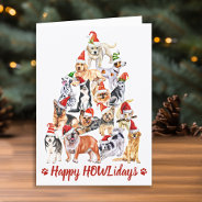 Happy Howlidays Dog Lover Christmas Pet Business Holiday Card at Zazzle