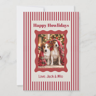 Happy Howlidays Dog Photo Christmas Card for Vet