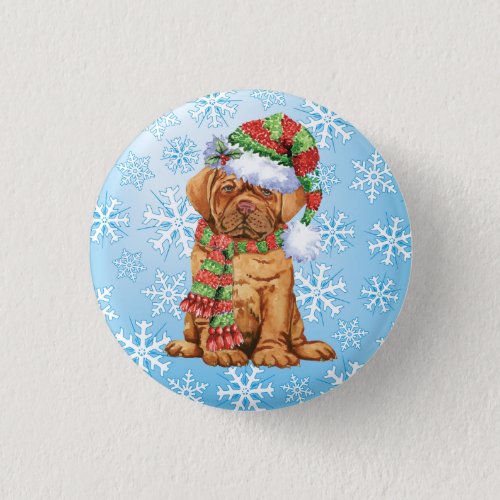 Happy Howlidays Dogue Pinback Button