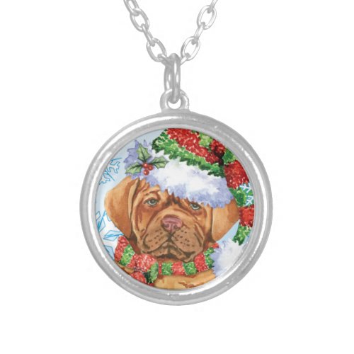 Happy Howlidays Dogue Silver Plated Necklace