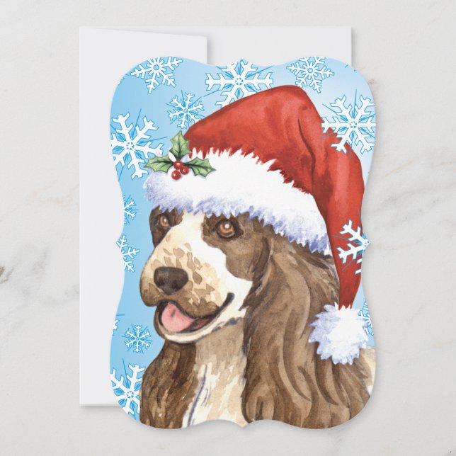 Happy Howlidays Englsih Cocker Spaniel Holiday Card (Front)