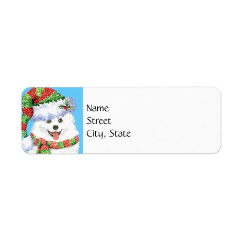 Happy Howlidays Eskimo Dog Label