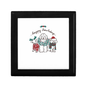 Happy Howlidays Funny Dog Christmas Gift Box