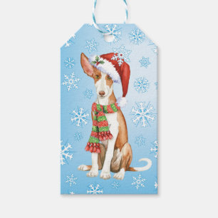 Happy Howlidays Ibizan Hound Gift Tags