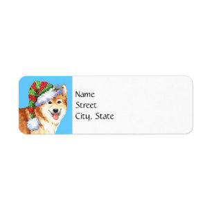 Happy Howlidays Icelandic Sheepdog Label