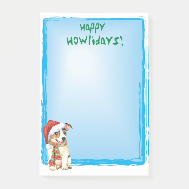 Happy Howlidays Jack Russell Terrier Notes (Front)