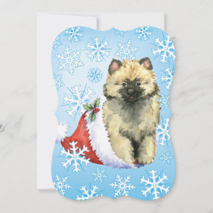 Happy Howlidays Keeshond Holiday Card