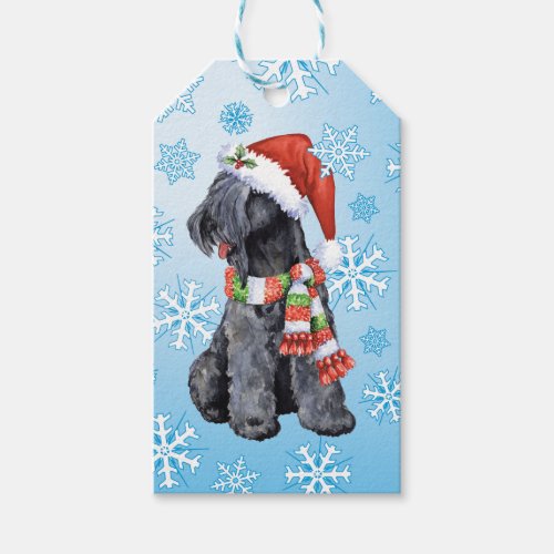 Happy Howlidays Kerry Blue Terrier Gift Tags