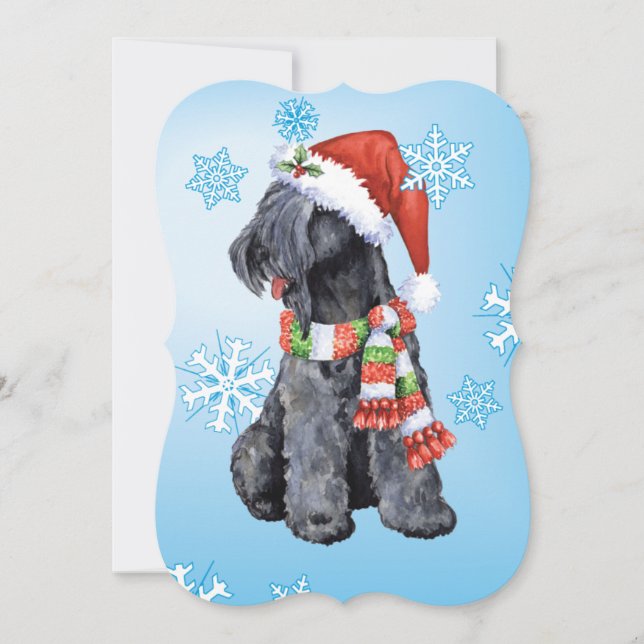 Happy Howlidays Kerry Blue Terrier Holiday Card (Front)